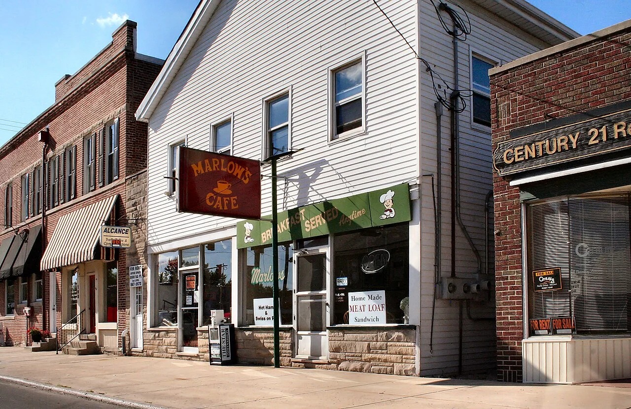 Downtown Westfield, Indiana, archival view